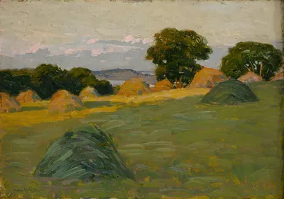 Поле на холме by Артур Уэсли Доу, 1908-1910 — digital art print download