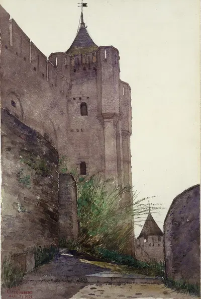 Каркассон by Касс Гилберт, 1926 — digital art print download