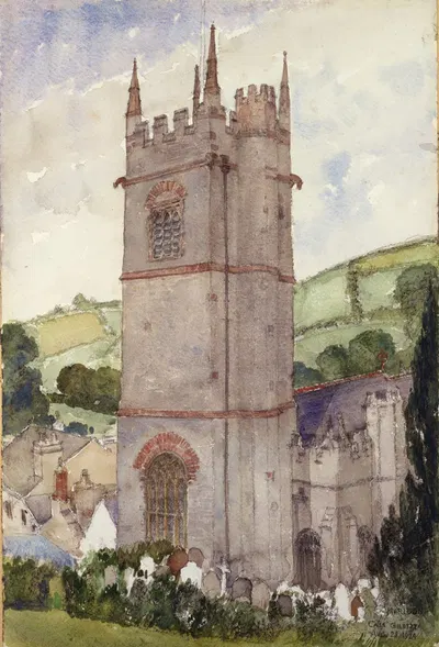Церковная башня, Марлдон by Касс Гилберт, 1924 — digital art print download