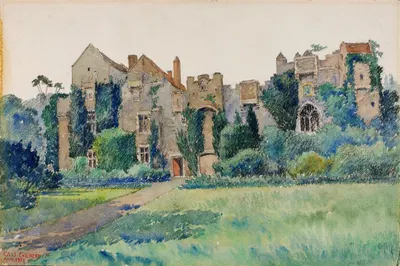 Замок Комптон, Девоншир, Англия by Касс Гилберт, 1928 — digital art print download