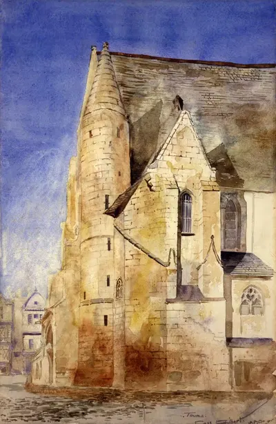 Старая церковь, Тур, Франция by Касс Гилберт, 1880 — digital art print download