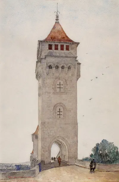 Мост Вальентре, Кахор by Касс Гилберт, 1926 — digital art print download