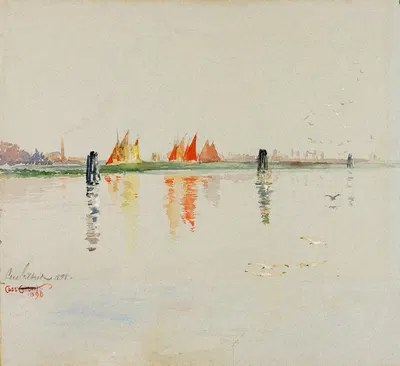 Лагуна, Венеція by Касс Гилберт, 1898 — digital art print download