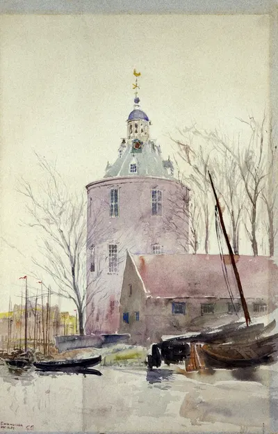 Башня в Энкхёйзене, Голландия by Касс Гилберт, 1897 — digital art print download