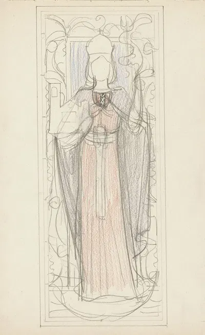 Amsterdamse stedenmaagd by Антон Деркиндерен, 1900 - 1903 — digital art print download