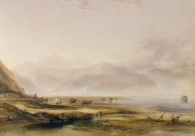 Traeth Mawr by Copley Fielding, 1838 — digital art print download