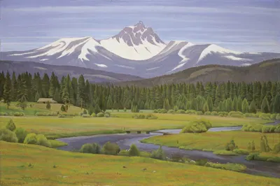 В Каскадных горах by Эдвард Брук, 1931 — digital art print download