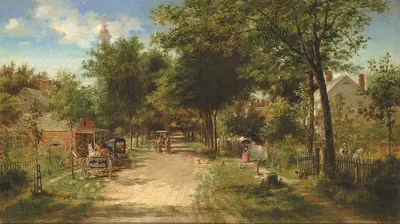 Сельский магазин by Эдвард Ламсон Генри, 1885 — digital art print download