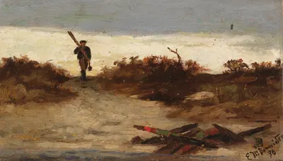 Fisherman by Water by Edward Mitchell Bannister, 1886 — digital art print download