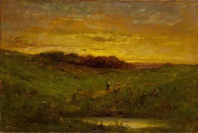 Sunset by Edward Mitchell Bannister, 1883 — digital art print download