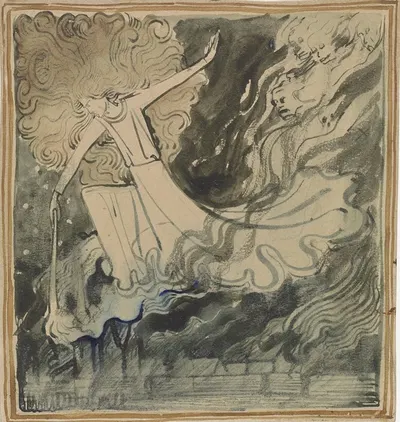 Ontwerp voor het titelblad van De Gijsbrecht van Aemstel by Антон Деркиндерен, c. 1893 — digital art print download