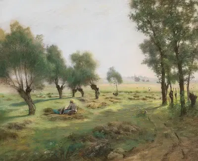 The hay harvest by Federico Rossano — digital art print download
