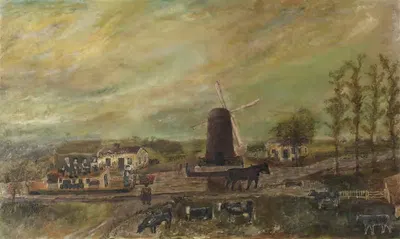 The Windmill by Frank E. Case — digital art print download