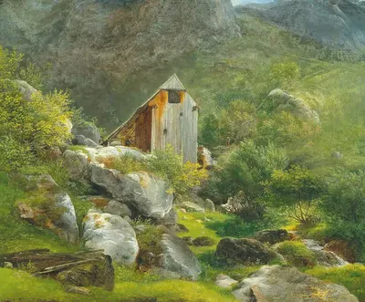 Горная мельница by Франц Штайнфельд, 1821 — digital art print download