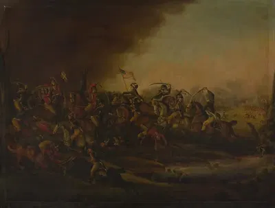 Битва при Коупенсе by Фредерик Кеммельмайер, 1809 — digital art print download