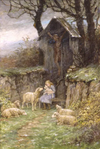 Убежище by Фредерик Стюарт Чёрч, 1912 — digital art print download