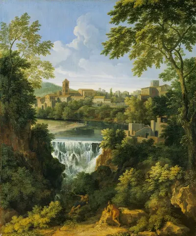 The Falls at Tivoli by Gaspard Dughet — digital art print download