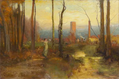 The Mill Stream, Montclair, New Jersey by George Inness, c. 1888 — digital art print download