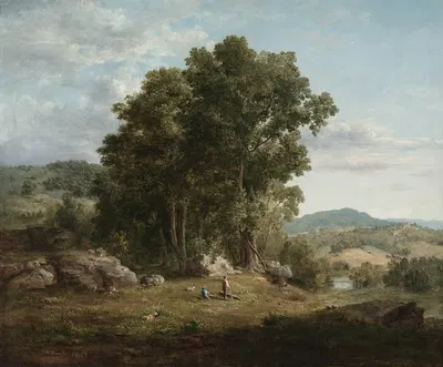 The Wood Chopper by George Inness, 1849 — digital art print download