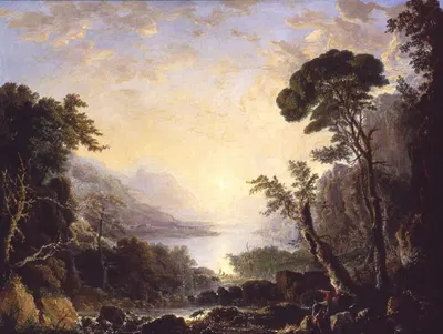 Композиция, итальянский пейзаж by Джордж Лоринг Браун, 1846 — digital art print download