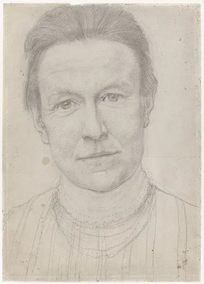 Portret van Mevrouw J.H. Derkinderen-Besier by Антон Деркиндерен, 1869 - 1925 — digital art print download