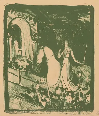 Ridder te paard by Antoon Derkinderen, 1869 - 1915 — digital art print download