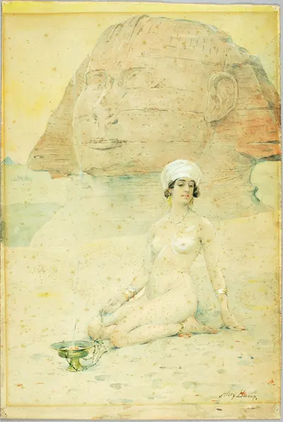 Spirit of the Sphinx by Henry Bacon — digital art print download