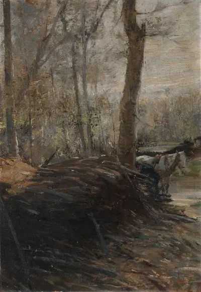 Woods Scene by Henry Keller, c. 1901 — digital art print download
