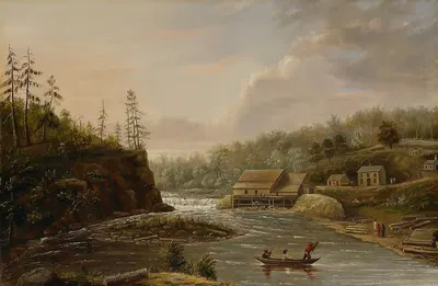 Мельница Чивера на реке Сен-Круа by Генри Льюис, 1847 — digital art print download