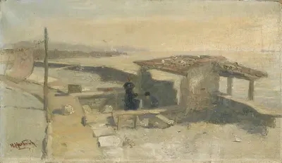 Эскиз для Ломбардской отбеливательной фабрики by Герман Хартвих, 1892 — digital art print download
