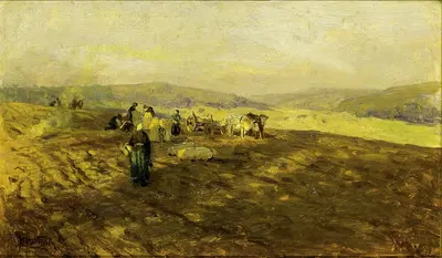 Сбор картошки by Герман Хартвих — digital art print download