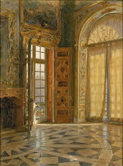 Vestibule Corner 'Schleissheim,' Prince Regent Luitpold's Palace by Herman Hartwich, 1880 — digital art print download