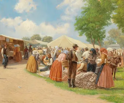 Овощной рынок by Германн Рейз — digital art print download