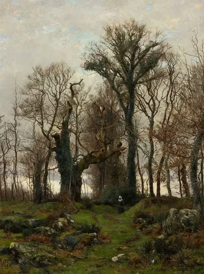 Край болота, Бретань by Хью Болтон Джонс, 1877 — digital art print download