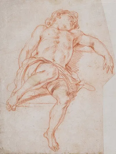 A Reclining Youth by Baldassare Franceschini — digital art print download