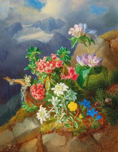Alpine flowers by Andreas Lach — digital art print download
