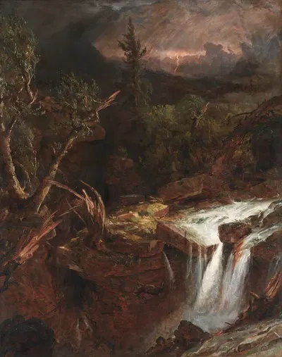 Клов – сцена шторма в горах Кэтскилл by Джаспер Фрэнсис Кропси, 1851 — digital art print download