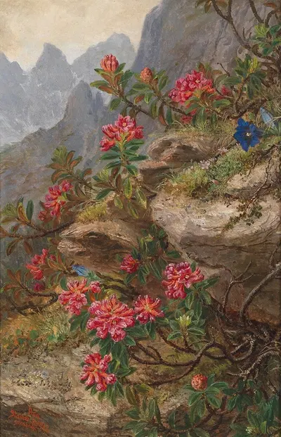 Alpenblumen by Анна Стайнер-Книттель — digital art print download