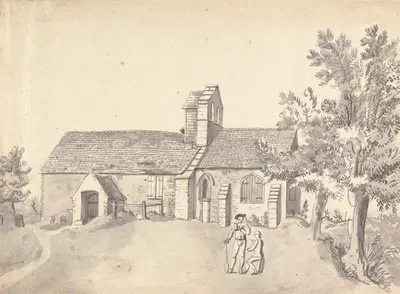 Binsey Church, Oxford by Capt. Francis Grose, 1775 — digital art print download