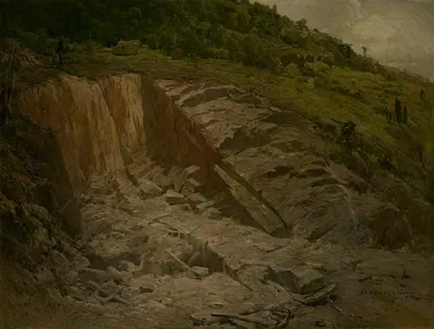 An Abandoned Quarry by John Ferguson Weir — digital art print download