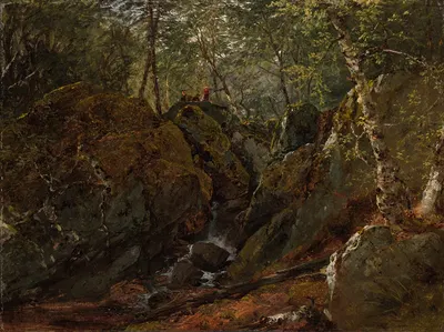 Catskill Waterfall by John Frederick Kensett, 1859 — digital art print download