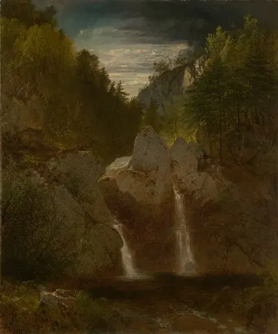 Rocky Pool, Bash-Bish Falls by John Frederick Kensett, 1865 — digital art print download