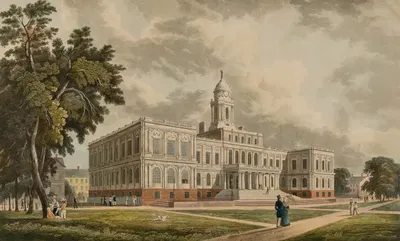 City Hall by John Hill, 1826 — digital art print download
