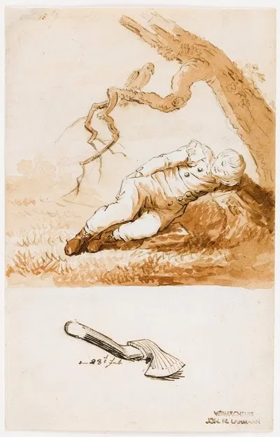 Sleeping Boy by Каспар Давид Фридрих, 1802 — digital art print download