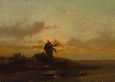 The Windmill by Jules Dupré — digital art print download