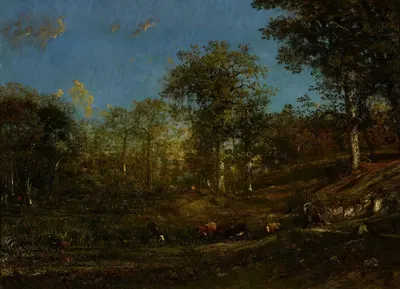 View of the Pastures of the Limousin (France) by Jules Dupré, 1835 — digital art print download