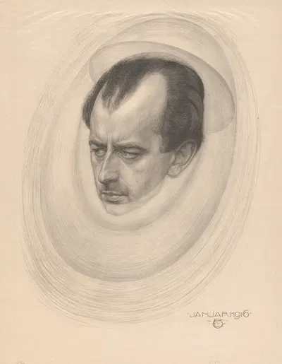Portret van een man by Крис Лебо, 1916 — digital art print download