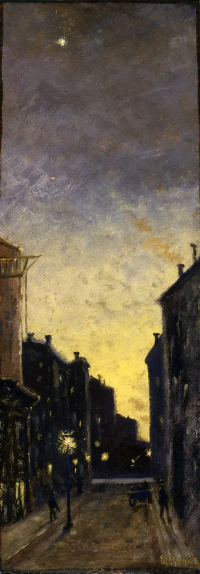 Fifty-Seventh Street by Louis Michel Eilshemius, 1908 — digital art print download