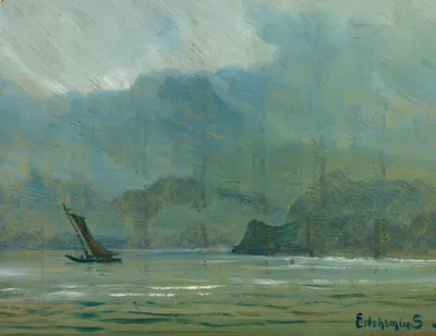 Pale Blue Landscape by Louis Michel Eilshemius — digital art print download