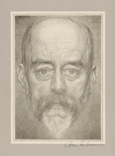 Portret van H.P. Berlage by Крис Лебо, 1912 — digital art print download